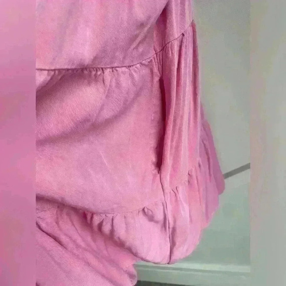 Shinestar Ruffle Mini Pink Short Babydoll Dress size L - Picture 7 of 9